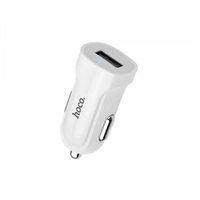 Зарядка автомобільна для телефону 1USB Hoco Z2 1.5 A White