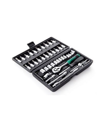 Набор насадок 72Т CrV  1/4, 1/2 46 шт  NEW