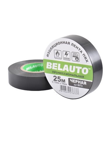 Изолента ПХВ "Белавто"  30 м черная высокотемпературная (BI73)