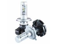 Лед лампы светодиодные LED SOLAR H4 голубой 12/24V 6000K 6000Lm 50W Filips ZES (8804)