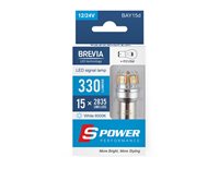 Лампа ДИОДНАЯ Brevia S-Power P21/5W 330Lm 15x2835SMD 12/24V CANbus