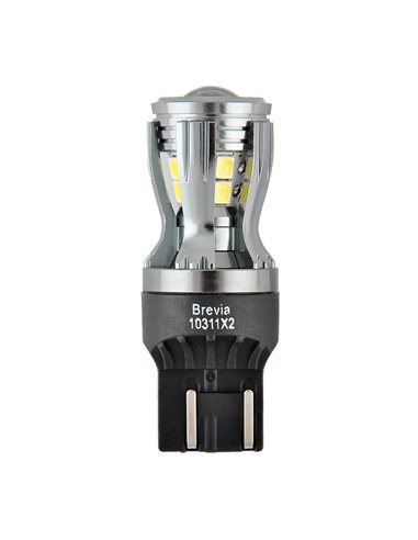 Лампа ДИОДНАЯ Brevia PowerPro W21/5W 350Lm 14x2835SMD 12/24V CANbus