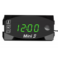 Вольтметр 12-24V + годинник...