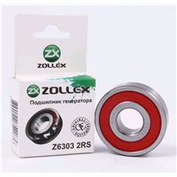 Подшипник генератора ВАЗ-2110 ZOLLEX (Z6303 2RS)