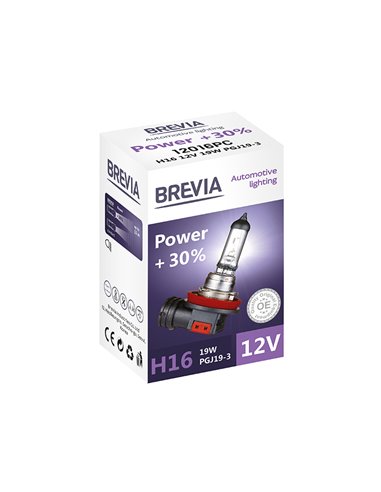 Лампа H16 12V 19W PGJ19-3 Power +30%