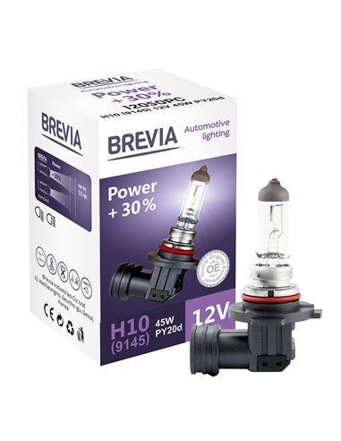 Лампа H10 (9145) 12V 45W PY20d Power +30%