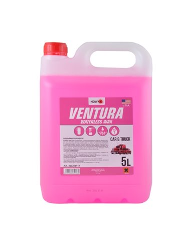 Автошампунь Nowax Холодний віск, 5L ,Ventura Waterless Wax (суперконцентрат) (NX05117)