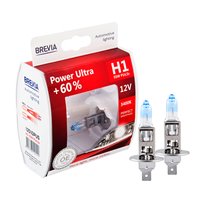 Лампа Brevia H1 12V 55W P14.5s Power Ultra+60% 2шт. коробка