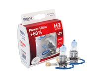 Лампа Brevia H3 12V 55W PK22s Power Ultra+60% 2шт. коробка