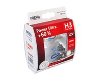 Лампа Brevia H3 12V 55W PK22s Power Ultra+60% 2шт. коробка