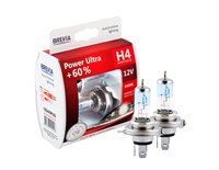 Лампа Brevia H4 12V 60/55W P43t Power Ultra +60% 2шт. коробка
