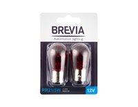 Лампа Brevia  авто США PR21/5W 12V 21/5W BAW15d RED blister 2шт. (12327B2)