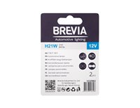 Лампа Brevia  авто США H21W 12V 21W BAY9s blister  2шт. (12329B2)