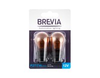 Лампа Brevia  авто США P27/7W (3157) 12V 27/7W W2.5x16q AMBER blister  2шт. (12340B2)