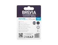 Лампа Brevia  авто США P27/7W (3157) 12V 27/7W W2.5x16q AMBER blister  2шт. (12340B2)