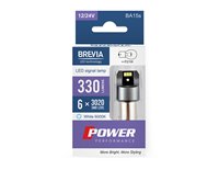 Лампа ДИОДНАЯ Brevia Power P21W 330Lm 6x3020SMD 12/24V CANbus