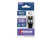 Лампа ДИОДНАЯ Brevia Power W21/5W 330Lm 6x3020SMD 12/24V CANbus