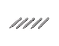 Набір викруткових насадок PH1, PH2, PZ1, PZ2 1/4'*50мм, ACR, S2, уп. 5шт., STORM