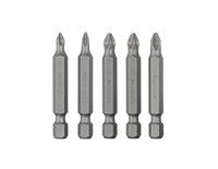 Набір викруткових насадок PH1, PH2, PZ1, PZ2 1/4'*50мм, ACR, S2, уп. 5шт., STORM