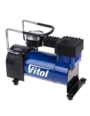 Компресор VITOL 100psi/12Amp/35л/прикурювач (шланг простий)
