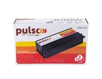 Перетворювач напруги PULSO+заряджання 12V-220V/800W/10A 2в1