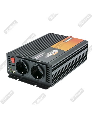Перетворювач напруги ELEGANT 12V-220V 1000W