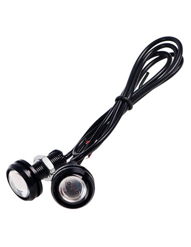 Болти кріплення номера декоративні LED 18-COB 12v (2 шт.) White