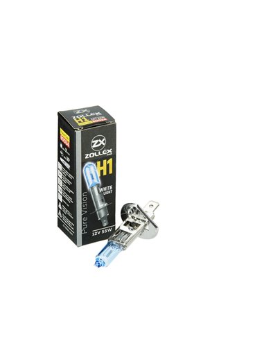 Лампа Zollex H1 12V 55W Pure vision Blue (White light)