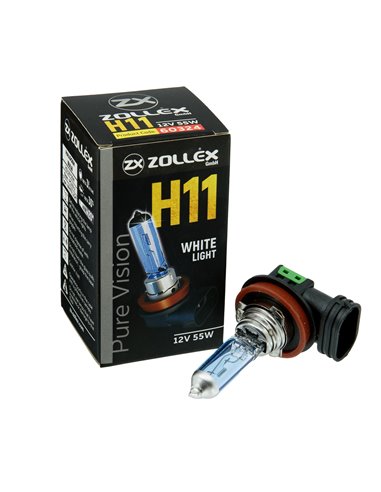 Лампа Zollex H11 12V 55W Pure vision Blue (White light)