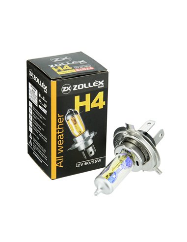 Лампа Zollex H4 12V 60/55W All weather (Yellow)
