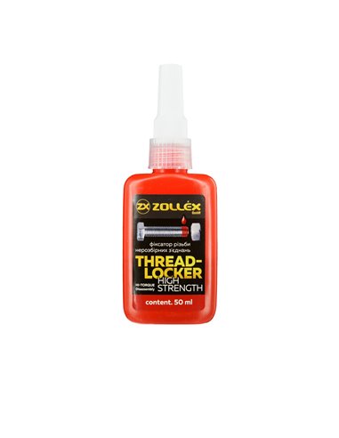 Фиксатор  резьбы (красный) 50г Zollex