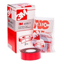 Скотч двосторонній червоний 3M 25mm*2m