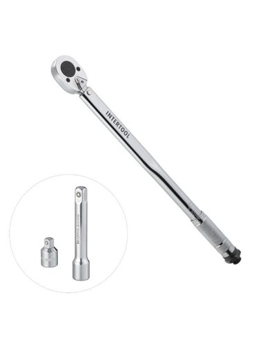 Ключ динамометрический 1/2" переходник 1/2*3/8, удлинитель 125мм 1/2 28-210NM