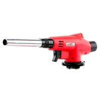 Горелка газовая INTERTOOL пьезозажигание на курке, регулятор, удлиненное сопло.