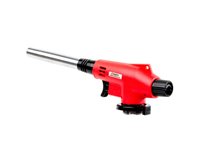 Горелка газовая INTERTOOL пьезозажигание на курке, регулятор, удлиненное сопло.