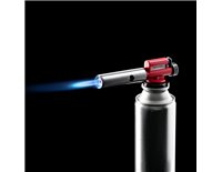 Пальник газовий INTERTOOL п'єзозапалювання, регулятор, суцільнометалевий корпус.