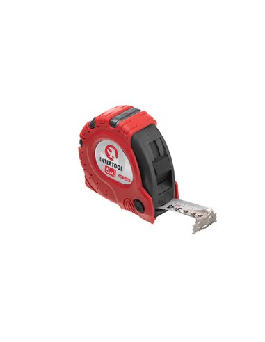 Рулетка Intertool з фіксатором 5м*25мм 'Супер Магніт' blister