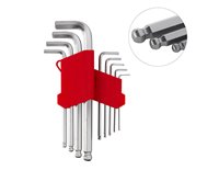 Набір шестигранників 9шт Intertool з куля. нак, long
