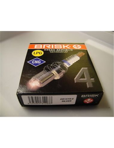 Свеча зажигания BRISK SILVER DR15YS  длин.( упак 4 шт.) (2112 газ)