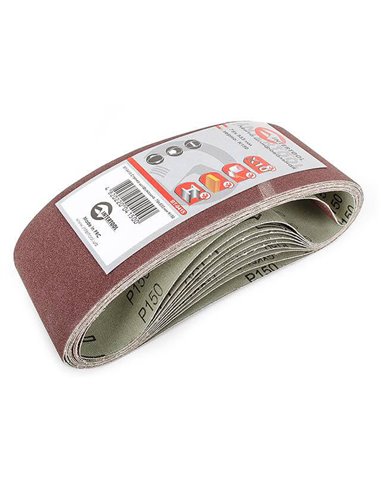 Стрічка шліфувальна 75*533 мм, зерно 150 уп.10 шт.