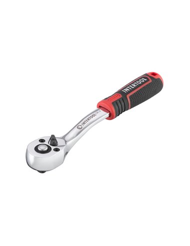 Трещітка 1/4'' Intertool 72 зуба Cr-V STORM