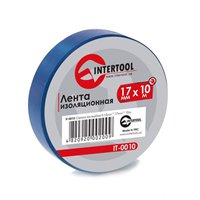 Ізолента Intertool ПХВ 17мм * 10м * 0.15mm синя