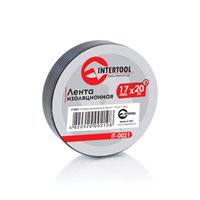 Ізолента Intertool ПХВ 17мм * 20м * 0.15mm чорна