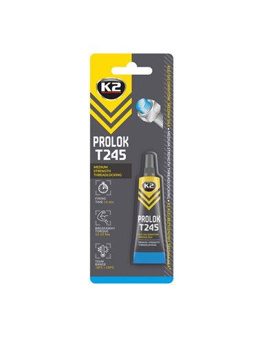 Фиксатор  резьбы (синий) K2 BOND PROLOK W243 MEDIUM STRENGTH  6ml