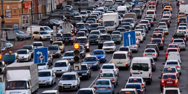 Езда в заторах на авто